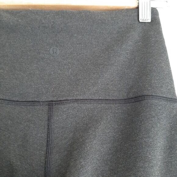 LULULEMON \ Wunder Lounge Soft Tight Hi-Rise Pant Athletic Long Legging Gray 4 - Picture 14 of 16